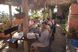 gemeinsames Essen auf La Palma